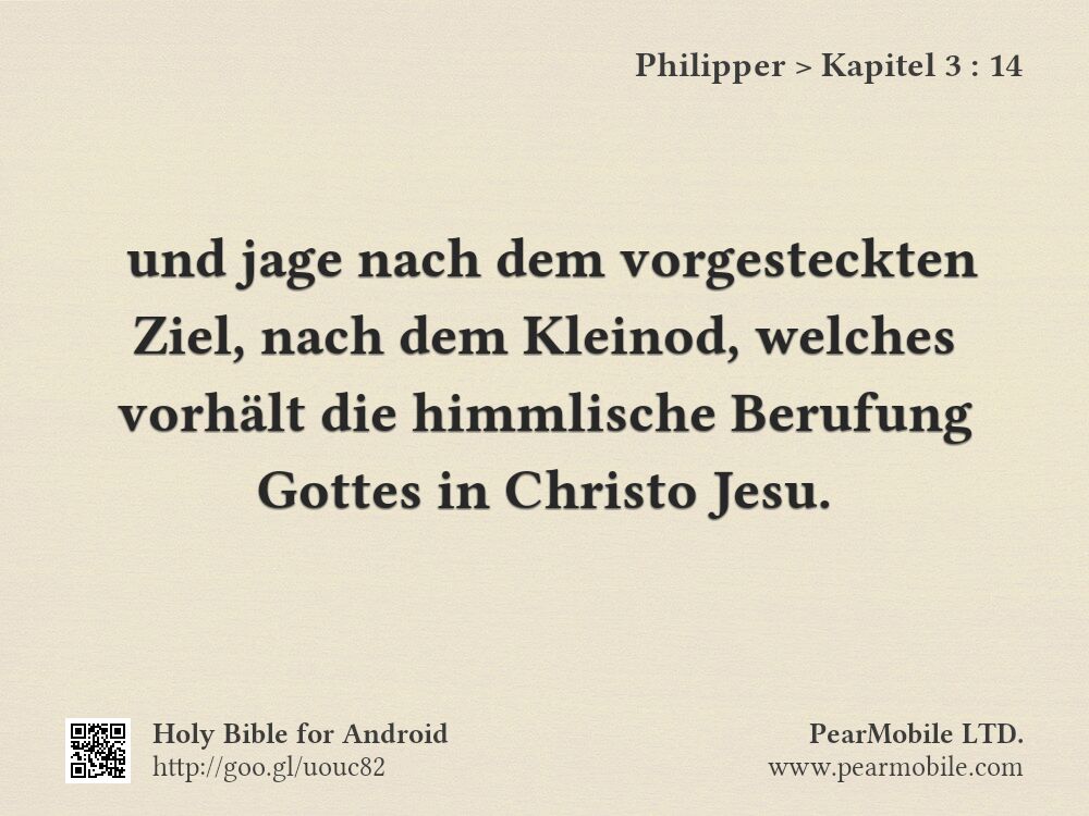 Philipper, Kapitel 3:14